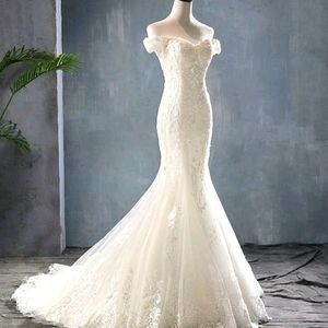 Beautiful Sexy Lace Mermaid Wedding Dress